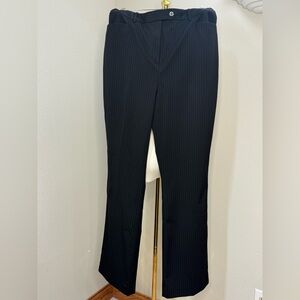 Calvin Klein Charcoal Pinstripe Trousers Size 12 NEW with tags